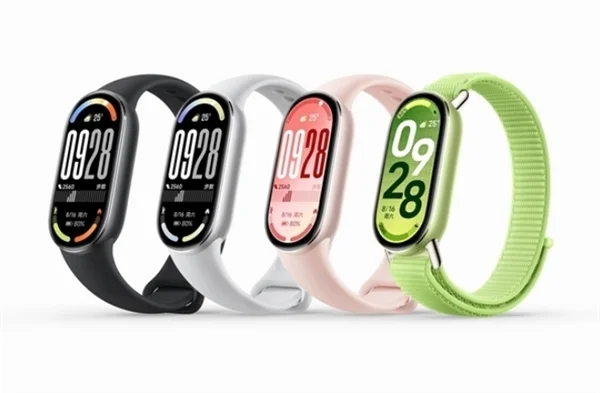 小米手環(huán)10/9真機(jī)對(duì)比圖來了：史詩升級(jí) 首次四邊等寬！