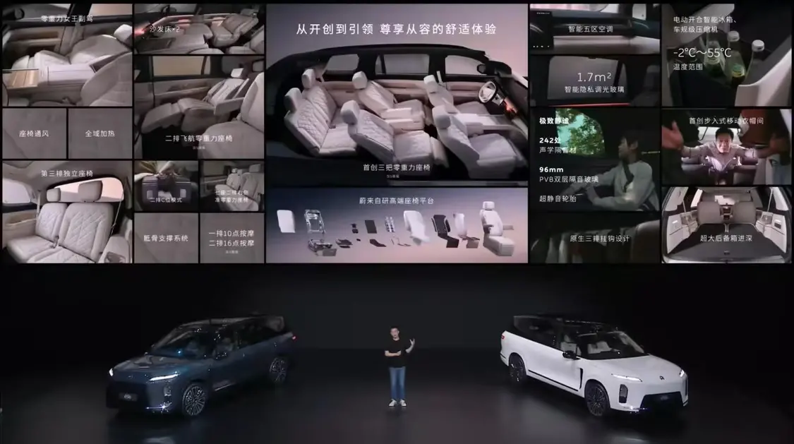 中國市場尺寸最大純電SUV：全新蔚來ES8發(fā)布 售價41.68萬起，租電30.88萬元起