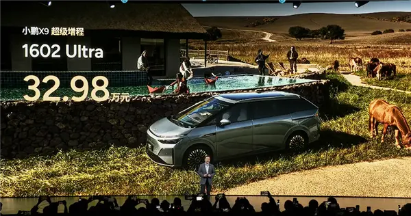 小鵬X9超級增程訂單爆發 供應鏈緊急加產5000臺